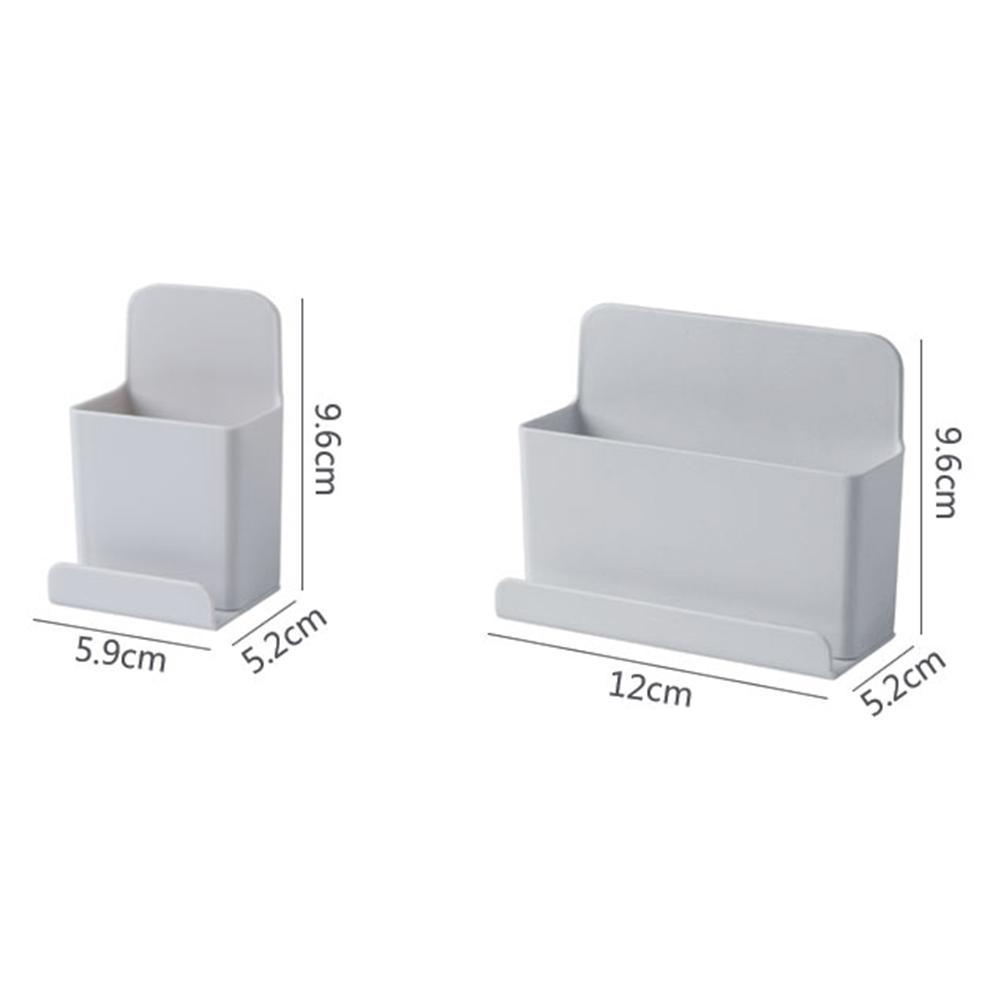 Wall Mounted Storage Box Remote Control Storage Organizer For Air Conditioner TV Mobile Phone Plug Stand Holder Office Organizer