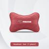 Nappa Leather Car Headrest Neck Pillow Waist Cushioning For Mazda 2 6 3 CX5 CX80 CX70 CX90 MX30 CX60 CX50 CX30 BT50 e-TPV CX3