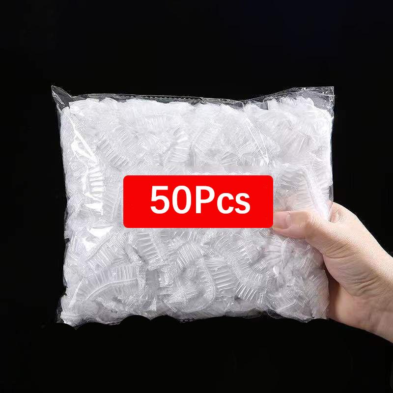 

50/100 шт одноразовые пищевые крышки для хранения фруктов и овощей пищевого класса эластичные миски чашки крышка кухонная пленка для сохранения свежести мешок 50pcs