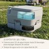 Portable Chemical Toilet for Adults 10L Camper, Camping, Motorhome Toilet Briebe Camp Compact Go Toilet WC1194 Grey
