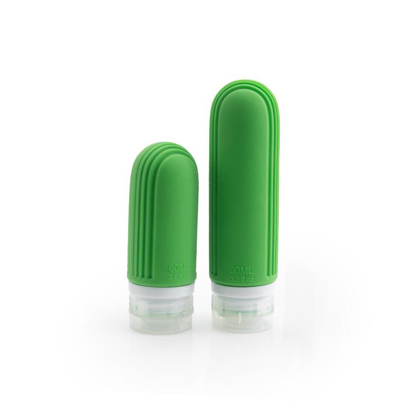 

Silicone Stripe Texture Travel Bottle Set for Shampoo, Shower Gel, and Lotion