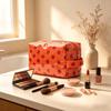 Fashion Polka Dot Large Capacity Makeup Portable Handheld Travel Toiletry Organizer Cosmetics Daily Travel Essential Storage Use