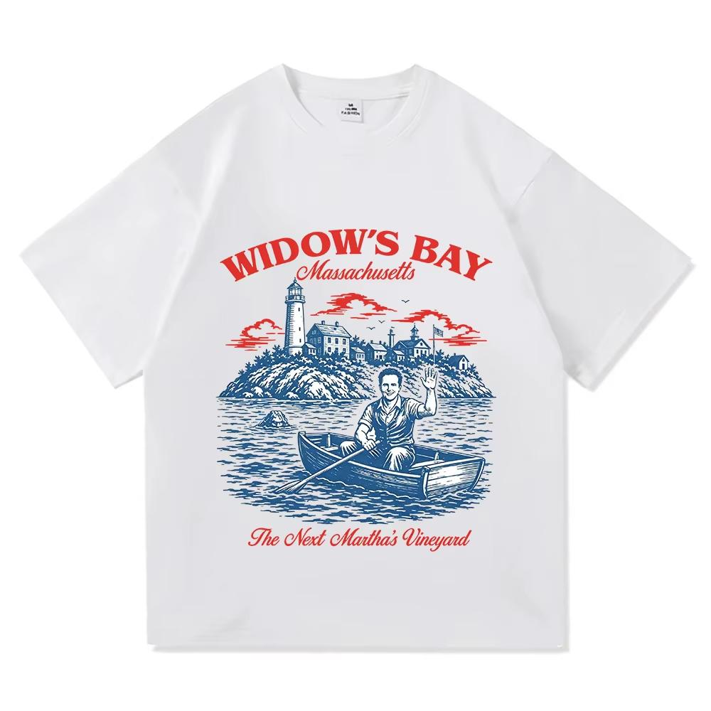 Widows Bay Tv Design Print Tshirts 2026 Unisex Unisex Hiphop Tshirt Summer Loose Casual 100cotton Vintage High Quality T Shirts