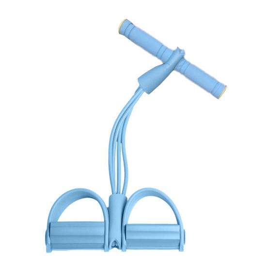 Sit-up Pedal Puller Resistance Band with Handle Multifunction 4/6-Tube Elastic Yoga Pull Rope Men Women Pedal Tensioner Exerciser Workout Equipment