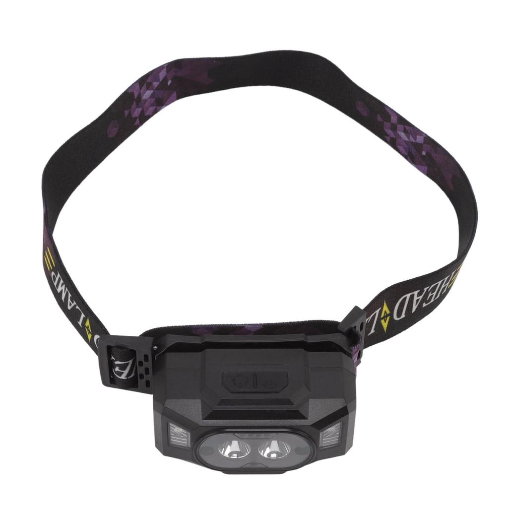 LED Sensor Headlamp Three Color Light Source Rechargeable Outdoor Strong Light Headlamp for Fishing