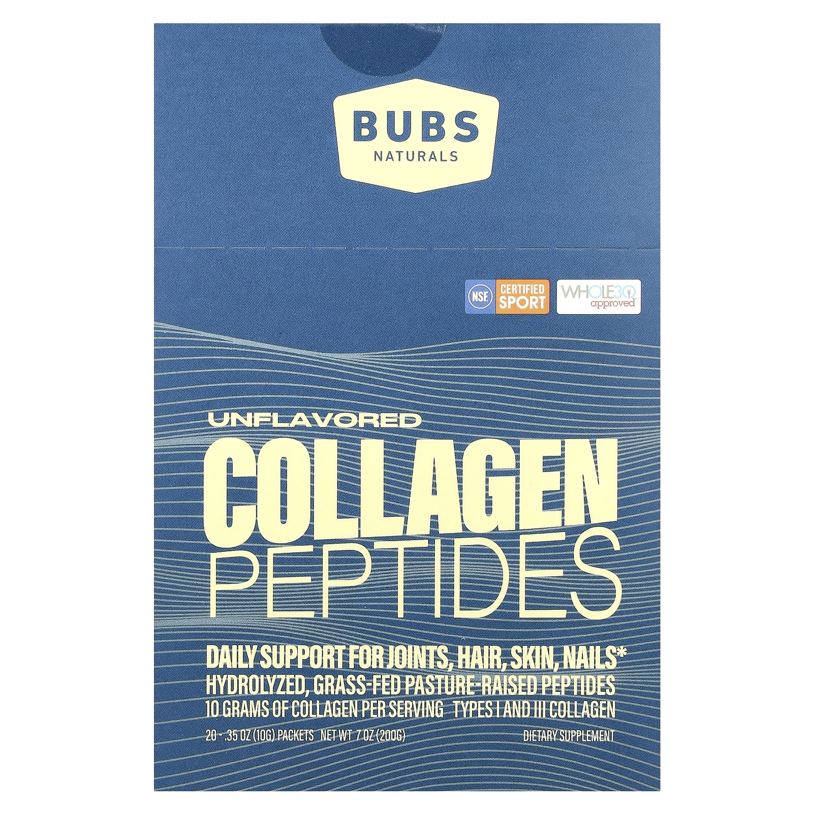

Collagen Peptides, Unflavored, 20 Packets, 10G (0.35Oz) Each