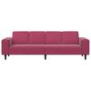 Living Room Sofa Wine Red 250 X 77 X 76 Cm