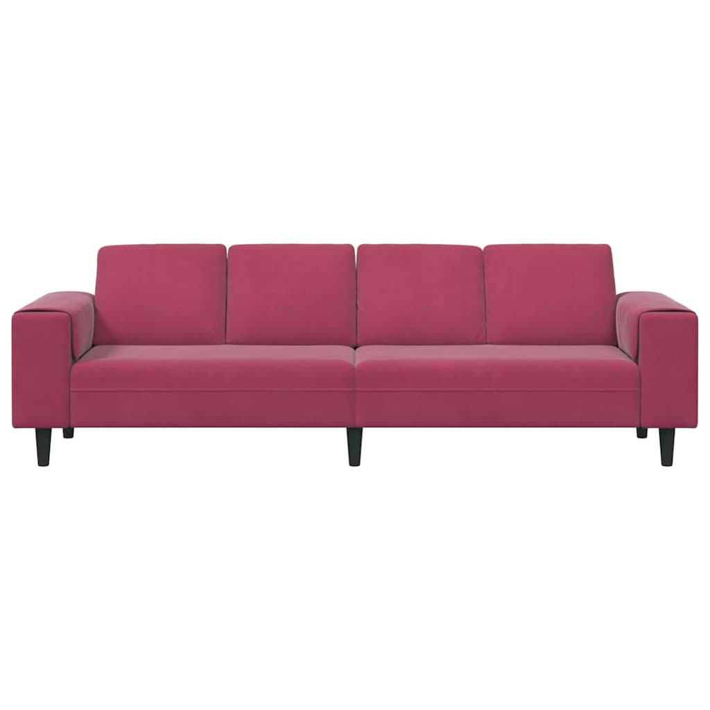 Living Room Sofa Wine Red 250 X 77 X 76 Cm