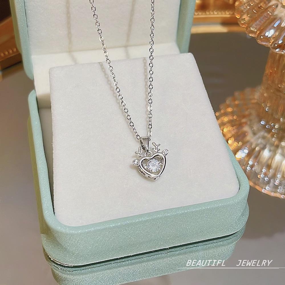 Korea's Best-Selling Clavicle Pendant Necklace - Super Fairy Titanium Steel Jewelry for Women