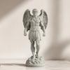 3D Printed Retro Angel Figurine, Michelangelo Style Classical Sculpture Statue, Faux Stone Texture Home Decor, Exquisite Winged Cherub Desktop