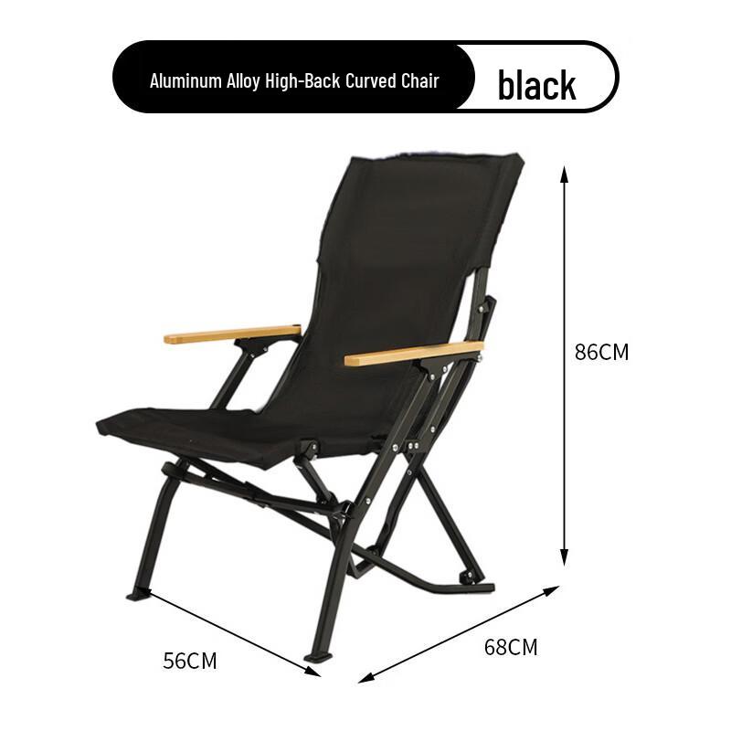 ZISIZ High-Back Outdoor Folding Camping Chair