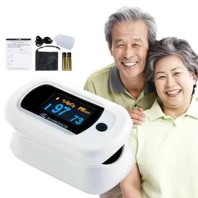 Pulse Oximeter for Seniors of Labor and Welfare Certified Designated Medical Domestically Blood Oxygen Heart Rate Pulse Rate for Elderly Home and Home