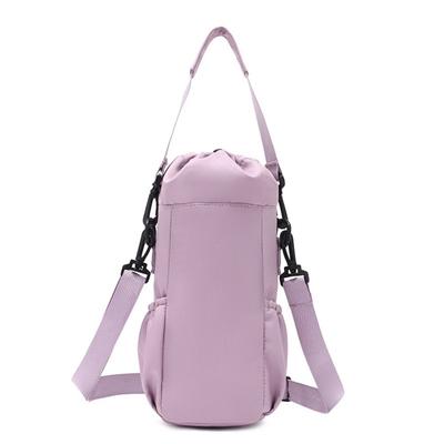 Adjustable Strap Water Bottle Bag Protective Sleeve Insulated Thermos Bottle Holder Crossbody with Phone Pocket