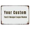 Op maat gemaakt Retro Metalen Bord Gepersonaliseerde Naam Logo Wanddecoratie Voor Huis Kantoor