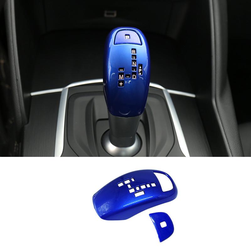 

Gear Shift Lever Decoration Cover Trim Patch Car Stickers For Alfa Romeo Giulia Stelvio Interior Accessories синій