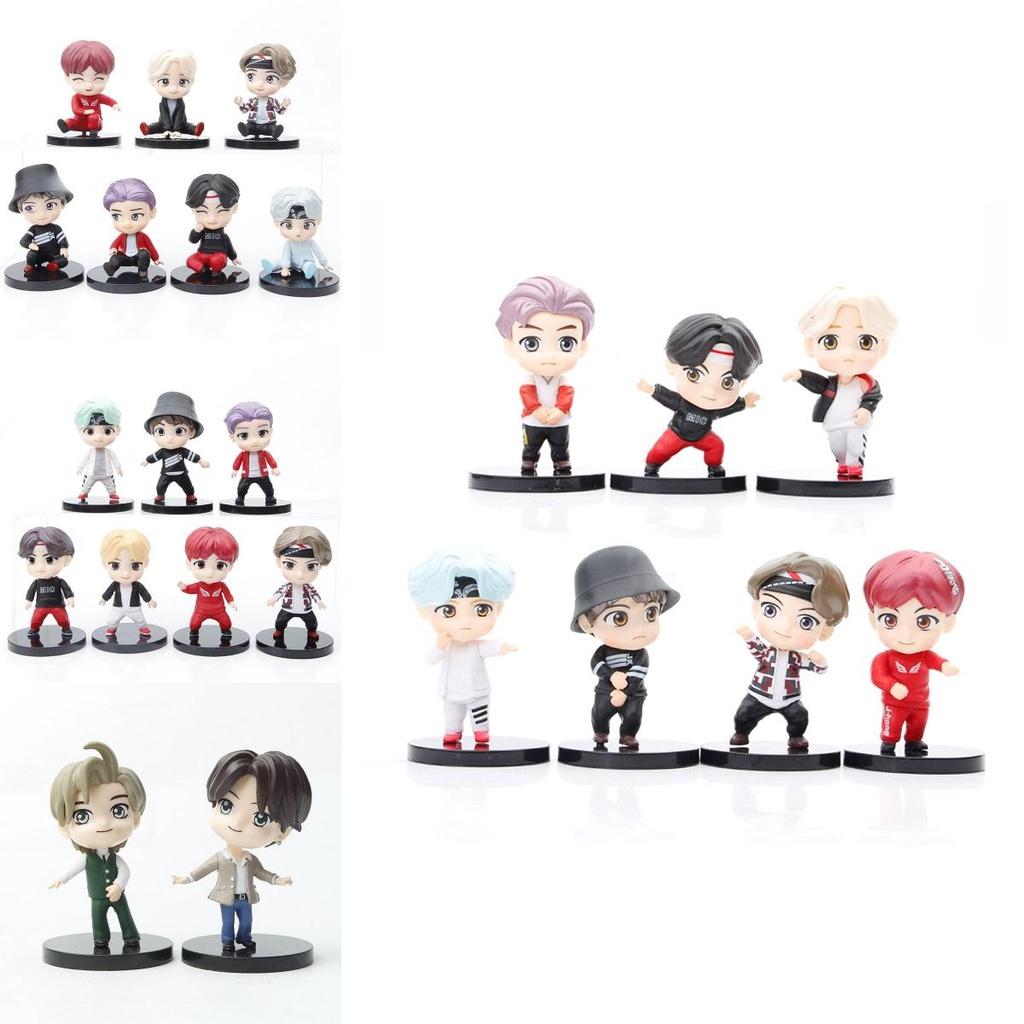 Bts Bt21 Tiny Tan Figuren Set 7 Stück Süße Und Farbenfrohe Charaktere Für Fan-Geschenk Und Dekoration