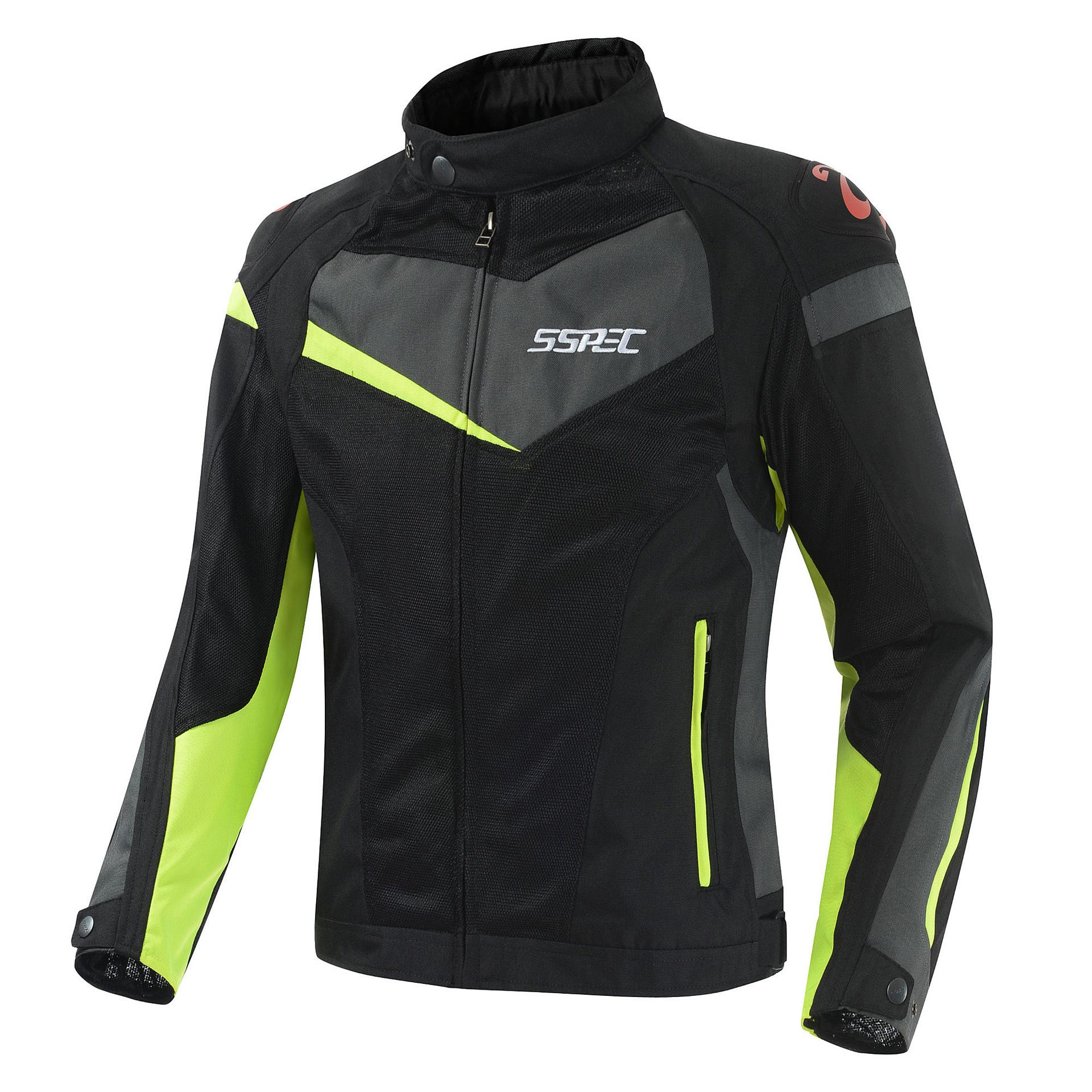 Motorcycle racing suit, locomotive with protective gear, sports outdoor riding anti-drop suit, knight suit L жёлтый