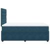 Box Spring Bed with Mattress Blue 120 x 190 cm Velvet