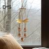 Vintage Dragonfly Wind Chime Weather-proof Indoor Outdoor Garden Patio Metal Dragonfly Hanging Wind Bell Decoration Ornament