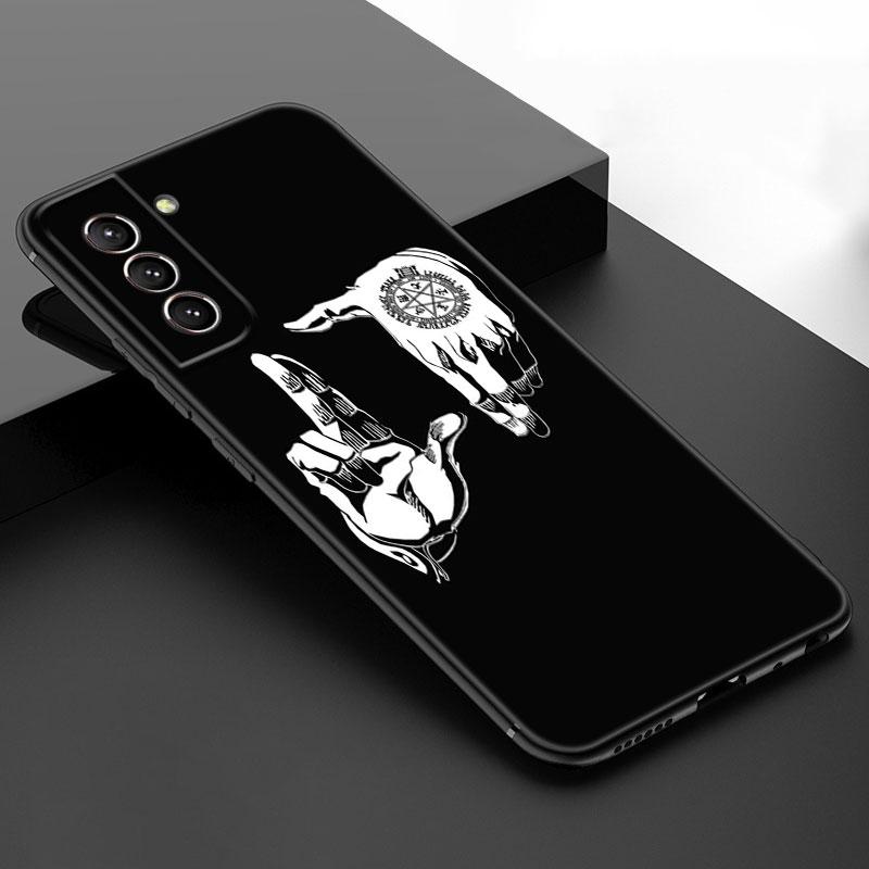 Anime Hellsing Black Silicone Phone Case For Samsung Galaxy S23 S21 S20 FE S24 S22 Ultra S10E S10 S9 S8 Plus