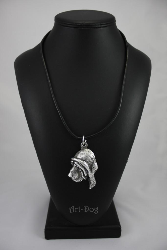Bloodhound, St. Hubert Hound, Sleuth-hound – Necklace with dog, silver-plated pendant for dog fan | Art-Dog