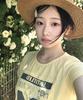 Eontaiteulseoul Untitle Number Patch Crop Short Sleeve Yellow
