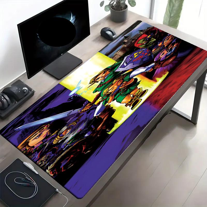 The Legend of Zelda Print Mouse Pad, Anti‑Slip Desktop Keyboard Mat, for PC Laptop Gaming Working Daily Use, Cool Festival Surprise Gift