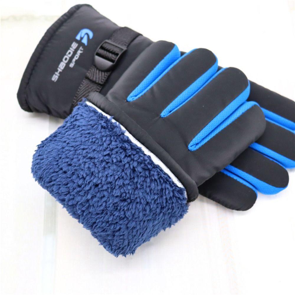 New Anti Slip Winter Gloves Thickened Warm Riding Gloves Breathable Winter Mittens Men