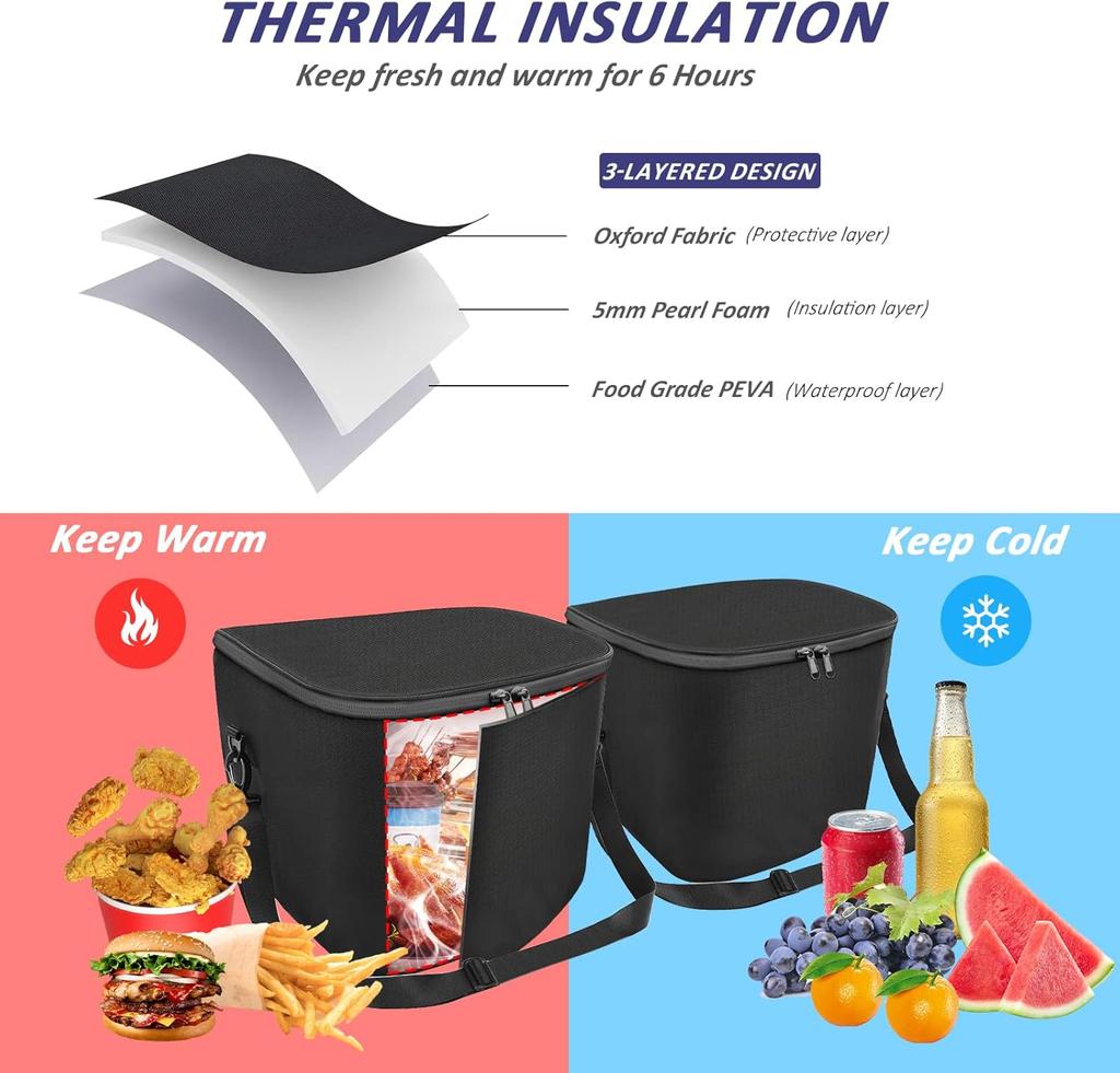 UBLM4 Pour Tesla Model Y 2025 Modèle Genévrier Model 3 Highland Sac Isotherme Organisateur de Glacière Frunk Sac de Rangement pour Coffre Avant Sac Glacière Isotherme