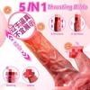 Cross-Border Triple-Tongue Vibration Suction Cup Adult Toy for Women