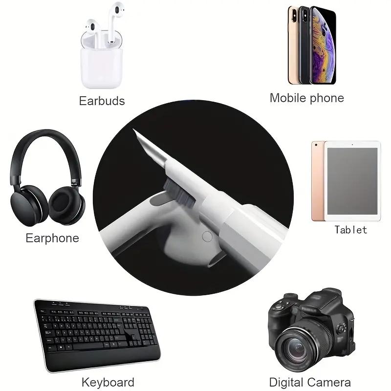 Wireless Headphone Cleaning Tool Durable Earbud Case Cleaning Kit Cleaning Brush Pen Computer Phone Digital Dust Cleaning Pen