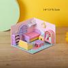 Cardboard Puzzle 3D House Room Shops Model Puzzle Toys Kids Handmade DIY Assembling Toys