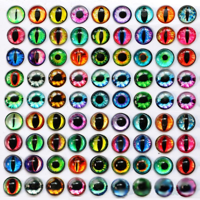 

100X Глаза Дракона Стеклянные Кабошоновые Глаза Для Изготовления Скульптуры Реквизит Ремесла глиняной Куклы