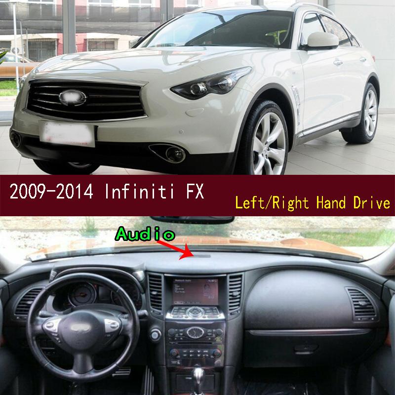 Per Infiniti FX 35 45 50 QX70 S51 2009-2014 Tappetino Cruscotto Copri Cruscotto Pannello Strumenti Tappetino Parasole Ornamenti