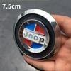 3D Metal Car Front Grille Side Emblem Fender Badge Trunk Sticker for Jeep Grand Cherokee Wrangler Renegade JK Compass Patriot AMS1
