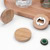 5/10PCS Round Bottle Opener Magnetic Fridge Decoration Wooden Beverage Open Tools Suitable for Beer Bottles Kitchen Supplies ZYF
