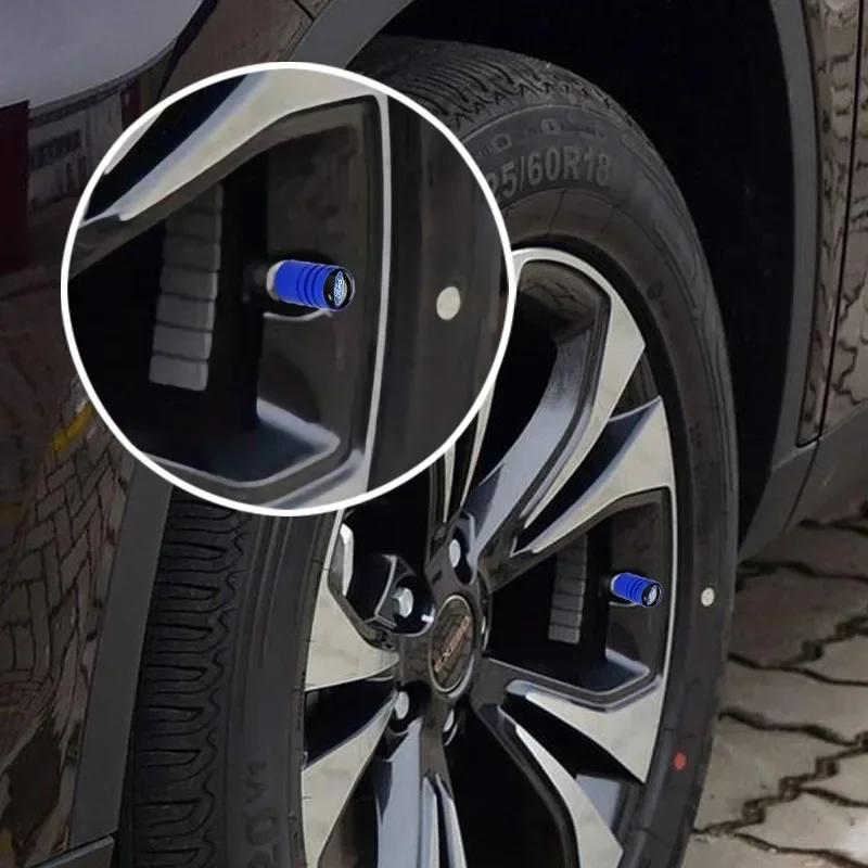 Car Sticker Ford New 2025 Hot 4PCS Round Car Tire Wheel Valve Cap Cover Auto Styling For Ford Mustang Raptor Fiesta Focus 2 3 4
