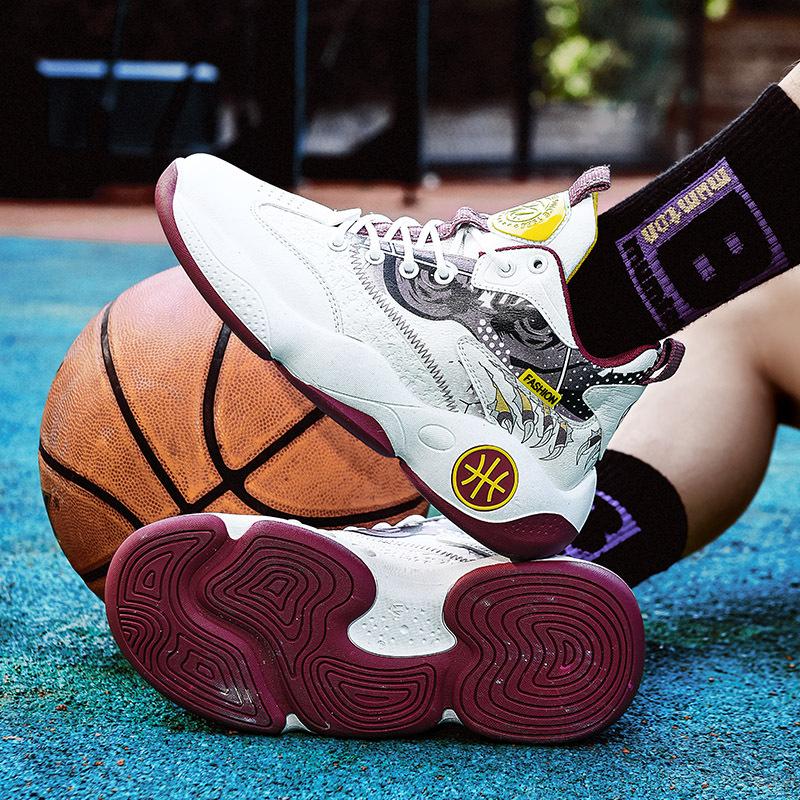 

Новая мужская спортивная обувь, модная сетчатая дышащая спортивная повседневная баскетбольная обувь 44 фиолетовый