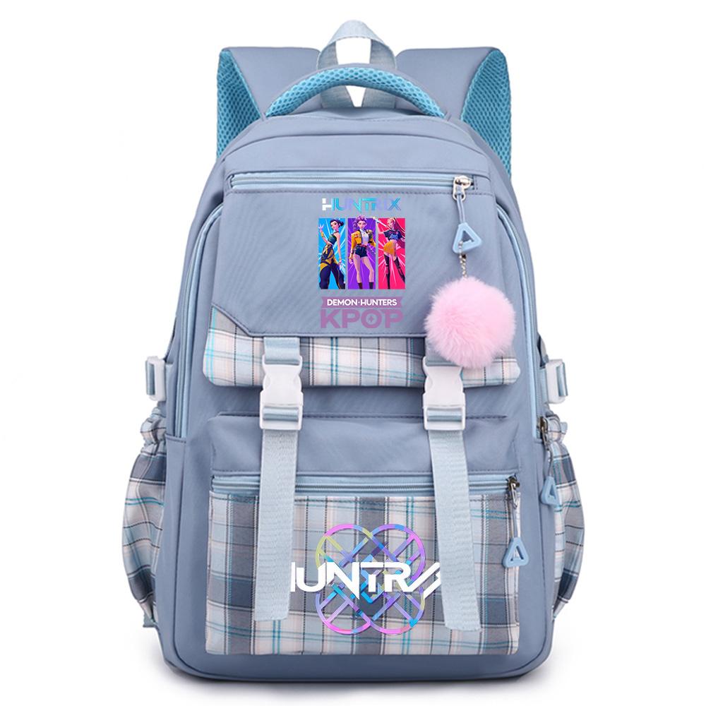 Niedlicher Cartoon K-Pop Aufdruck Rucksack mit großem Fassungsvermögen für Teenager Schüler Mädchen Junge Schultasche Buchtasche Kindergeschenk Damen Wasserdichte Reisetasche Mochila