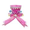 Foldable Pink Candy Cane Tree Topper Hat