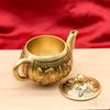 Chinesische Vintage Kupfer Teekanne Wasserkessel Kung Fu Teekanne Hitzebeständig Gesundheit Erhalten Teekessel Teegeschirr