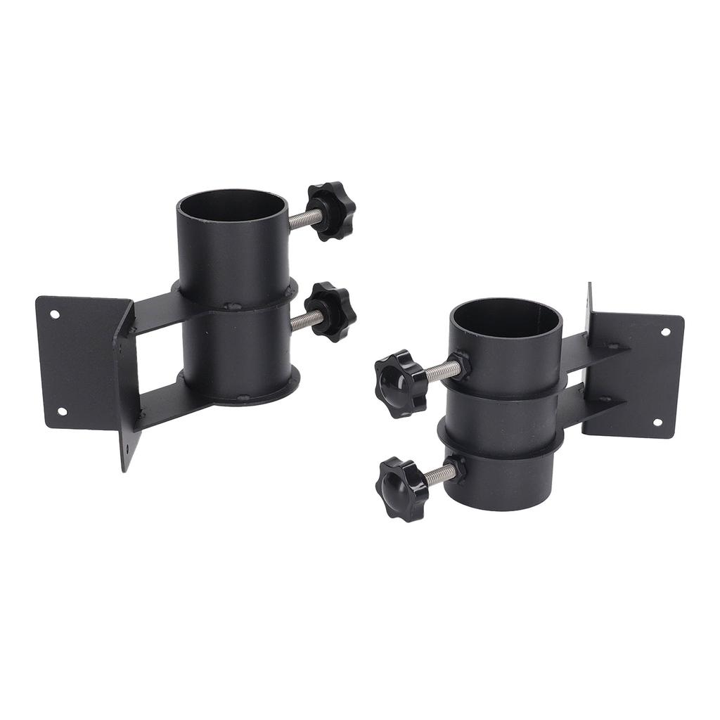 2 Pcs Patio Umbrella Side Holder Steel Parasol Umbrella Clamp Mount Fixed Clip Base for Deck