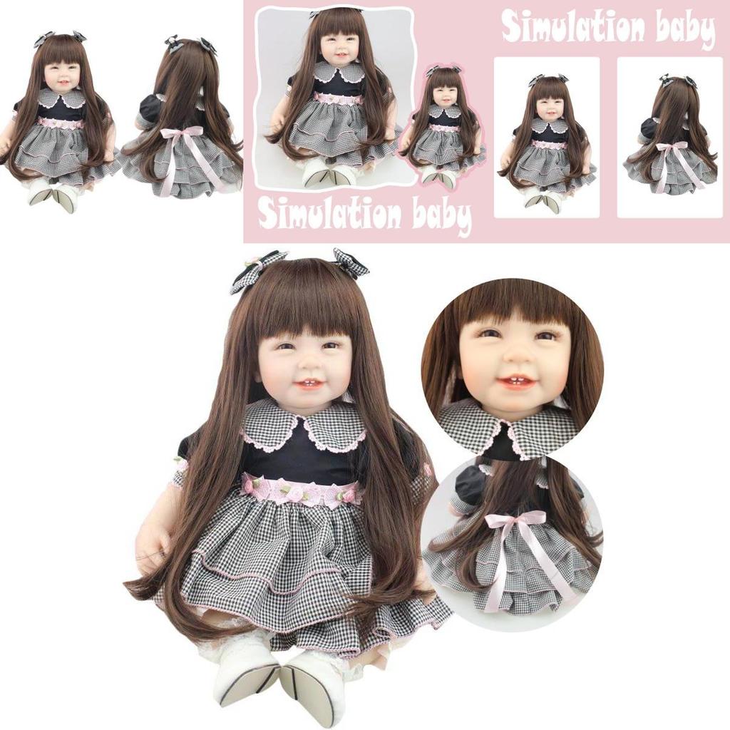 Npk Cute Smiling Face Realistic Baby Doll For Pretend Play And Girls' Gifts