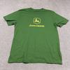 Tricou John Deere Bărbați XL Verde cu Grafică Logo Merch Promoțional Camioane