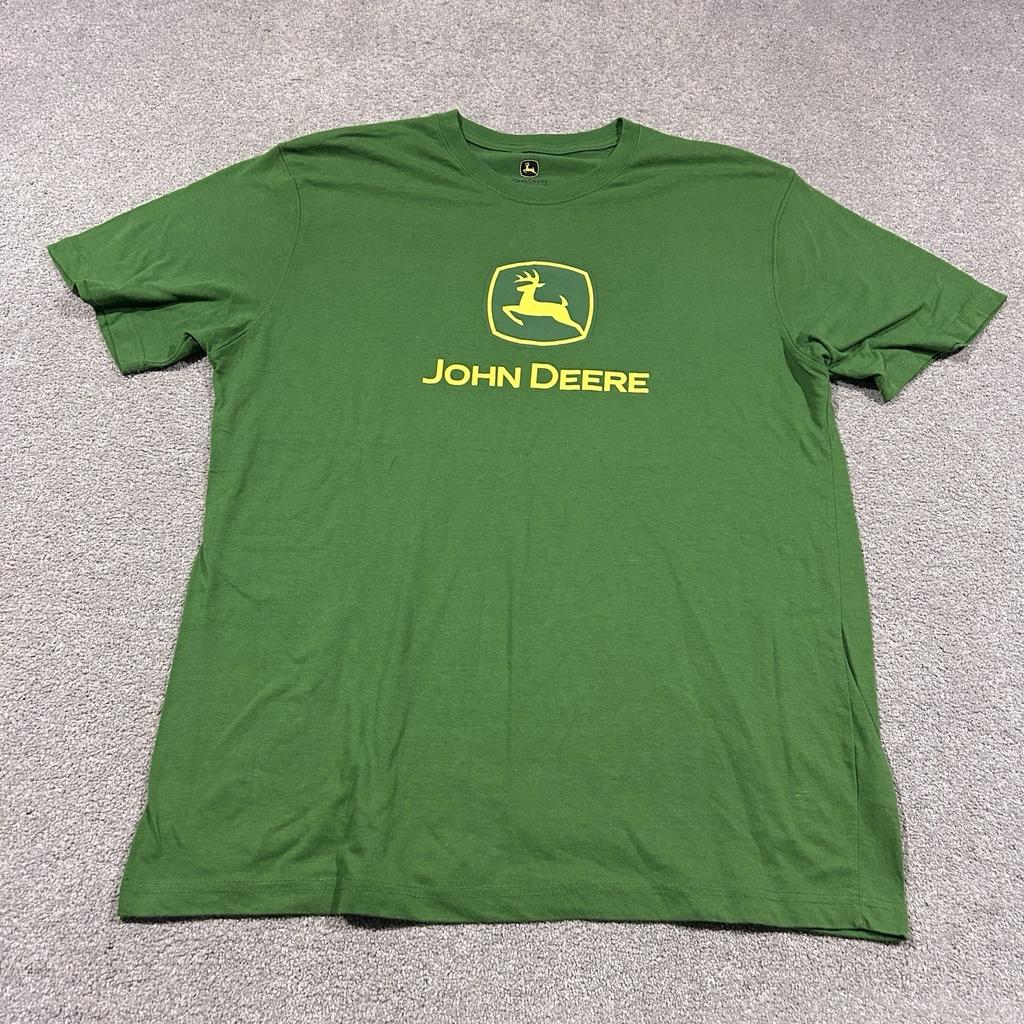 John Deere tričko pánské XL zelené s grafickým logem Promo Merch Nákladní auta