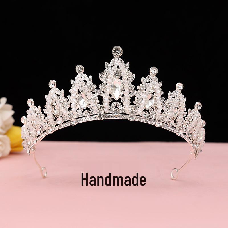 Children's Crystal Tiara Headband: Princess Crown Hair Accessory for Girls' Birthdays and Performances