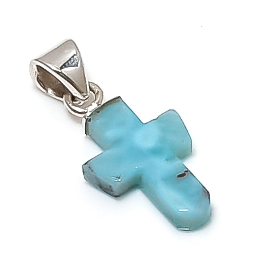

Натуральный Ларимар Драгоценный камень Ручная работа 925 Стерлинговое серебро Ювелирная подвеска 1,06 E9r01