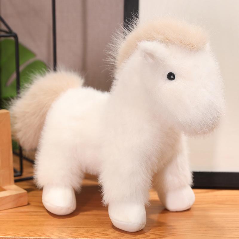 

Brown & Black Foal Plush Toy - Soothing Pony Doll Small: 23cm (0.18kg) белый