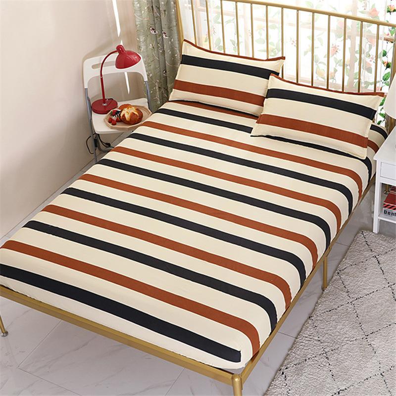 (Fara fata de perna)Husă pentru saltea cearșaf îmbrăcat cu banda elastică de cauciuc, cearșaf de pat antiderapant, rezistent la praf