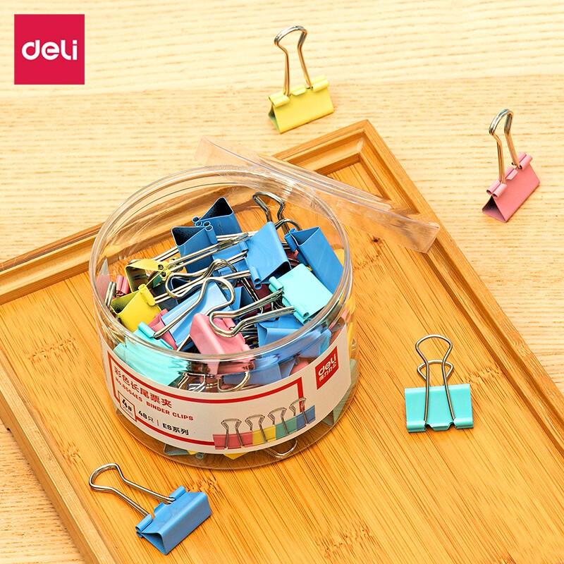 Deli 25mm Colored Metal Binder Clips